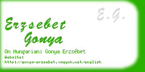 erzsebet gonya business card